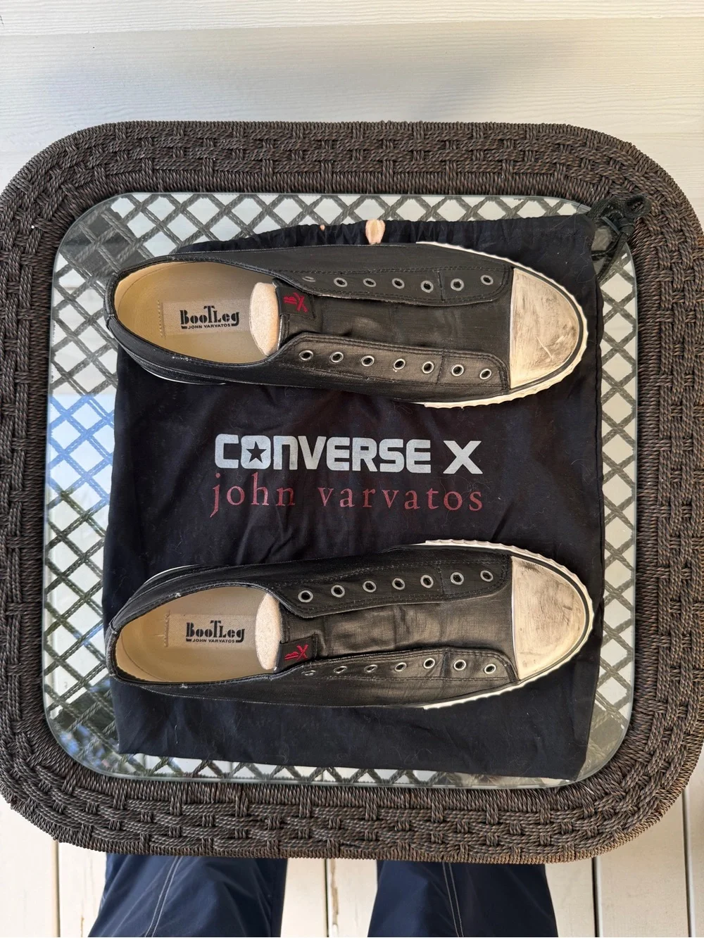 Converse x John Varvatos Men’s Black Slip-On Sneakers